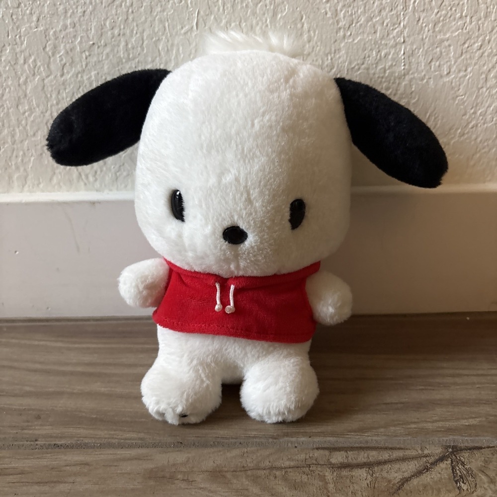 Sanrio Smiles 2022 Pochacco Fluffy Big Plush 10" Stuffed Toy Doll Japan